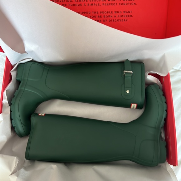 NIB Hunter Womens Original Tall Boot - Hunter Green - US 6 / UK 4 / EU 37 - Picture 9 of 13